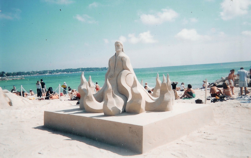 Sculpture de sable by Toni le sculpteur